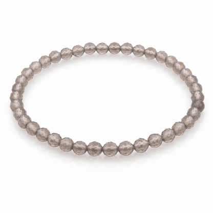 Pulsera de Cuarzo Ahumado Bola facetada - Mystical Tienda