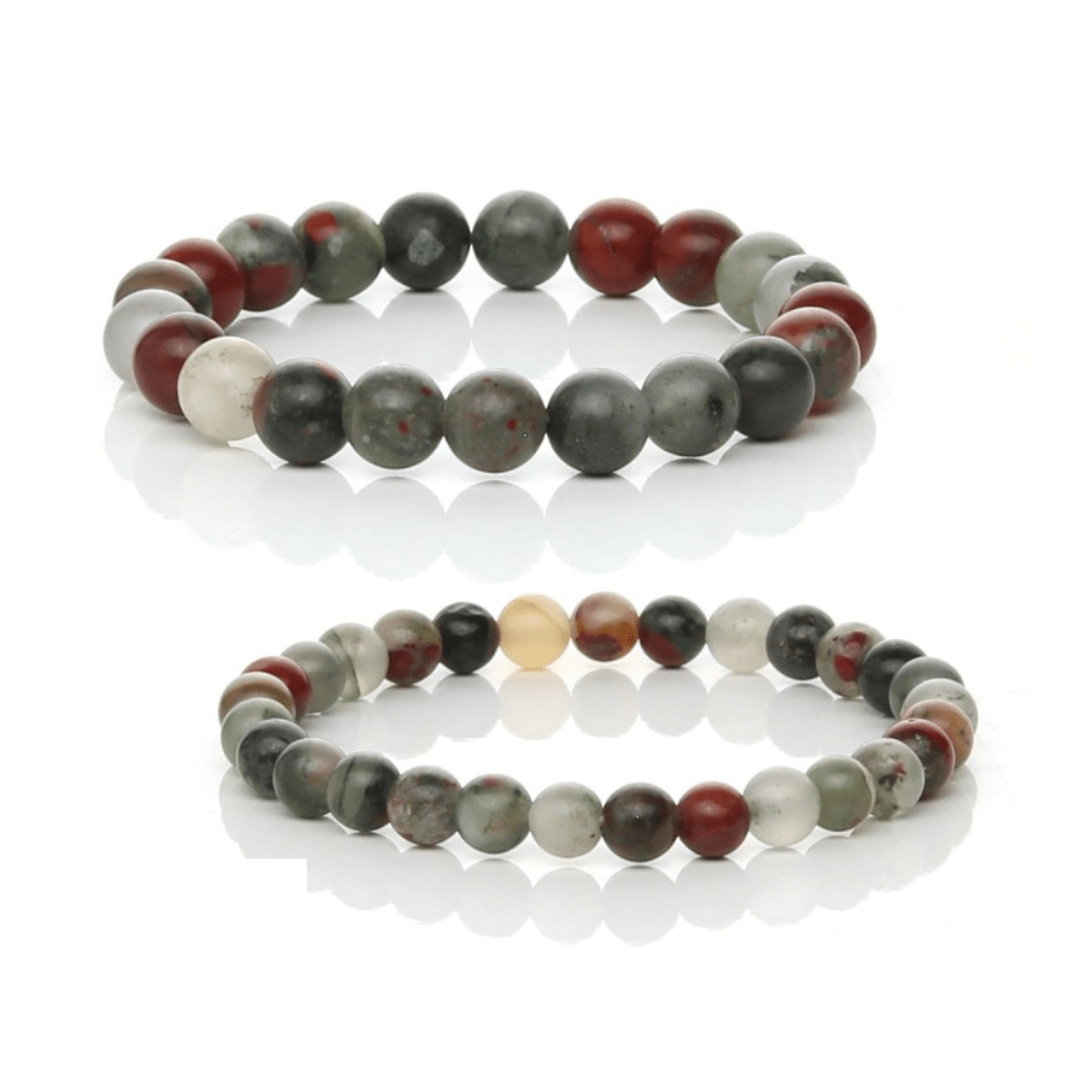 Pulsera de Heliotropo - Bola Lisa - Mystical Tienda