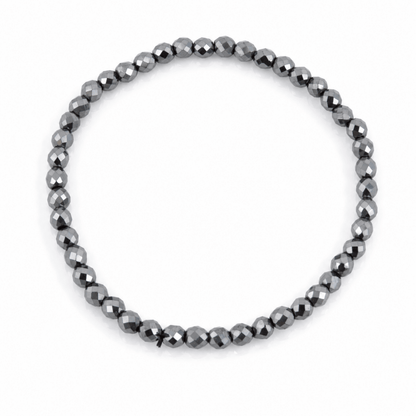 Pulsera de Hematite Bola Facetada - Mystical Tienda