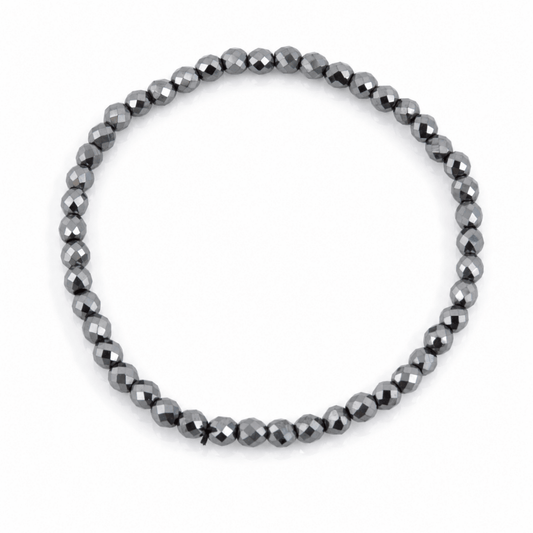 Pulsera de Hematite Bola Facetada - Mystical Tienda