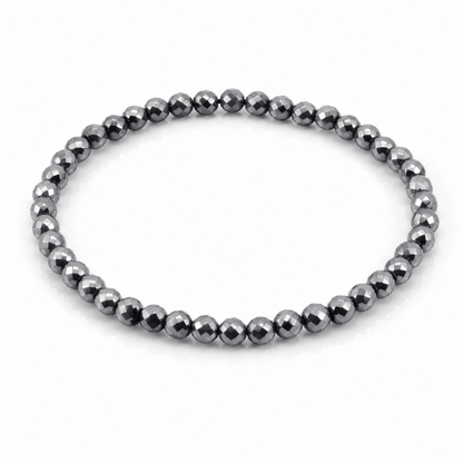 Pulsera de Hematite Bola Facetada - Mystical Tienda