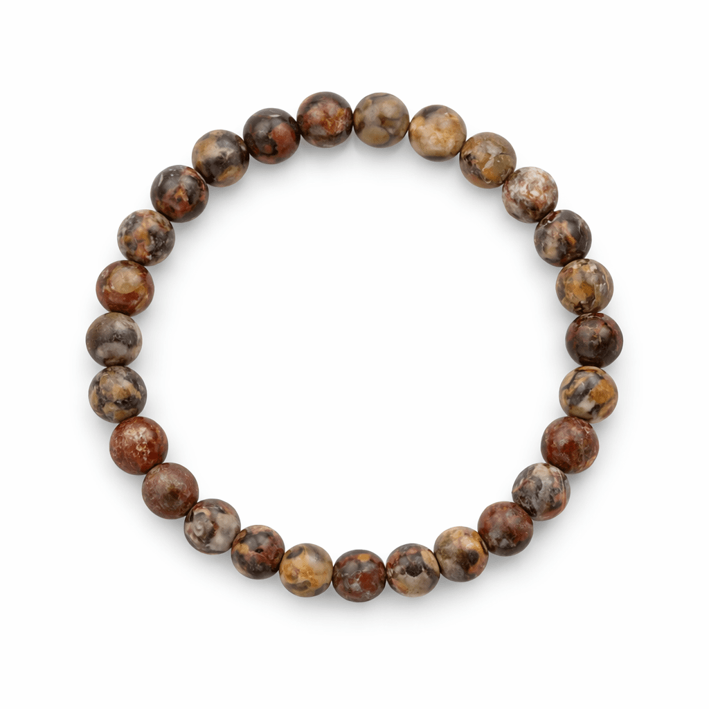 Pulsera de Jaspe Leopardo Bola lisa - Mystical Tienda