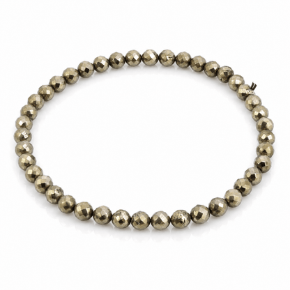 Pulsera de la Abundancia - Pirita Bola Facetada - Mystical Tienda