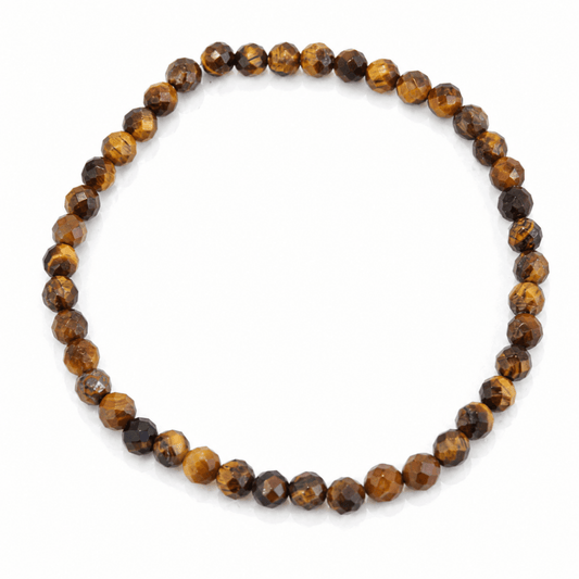Pulsera de Ojo de Tigre Facetada - Mystical Tienda