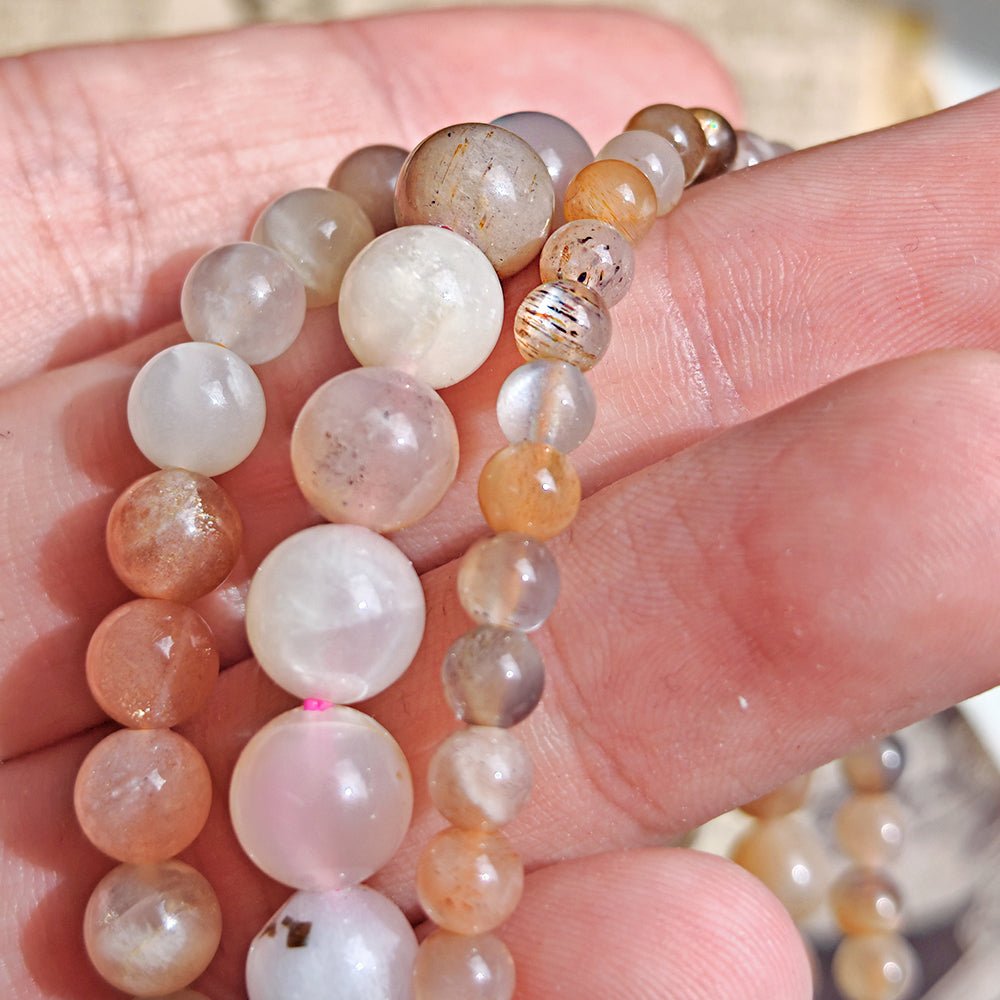 Pulsera de Piedra de Luna Multicolor - Mystical Tienda