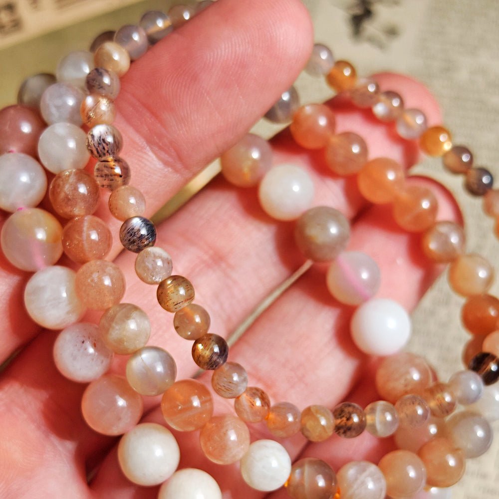 Pulsera de Piedra de Luna Multicolor - Mystical Tienda