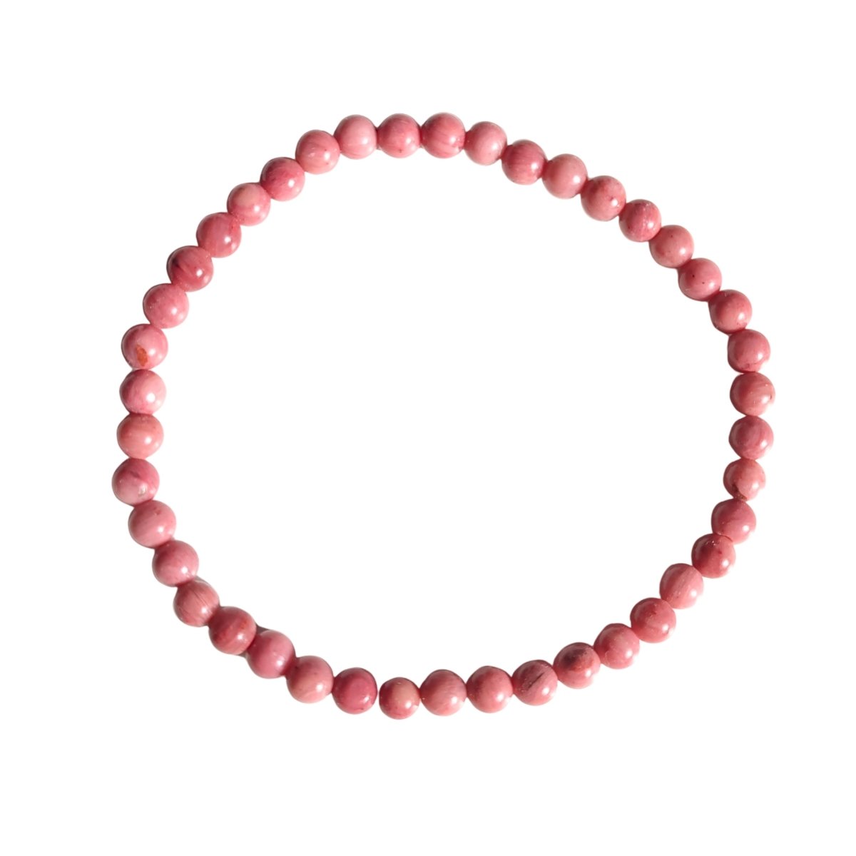 Pulsera de Rodonita Bola Lisa - Mystical Tienda