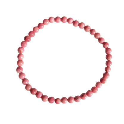 Pulsera de Rodonita Bola Lisa - Mystical Tienda
