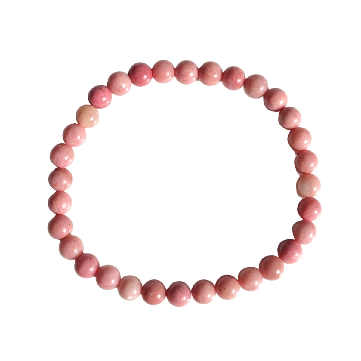 Pulsera de Rodonita Bola Lisa - Mystical Tienda