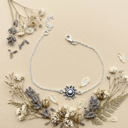 Pulsera Eguzkilore - Plata de Ley 925 - Mystical Tienda