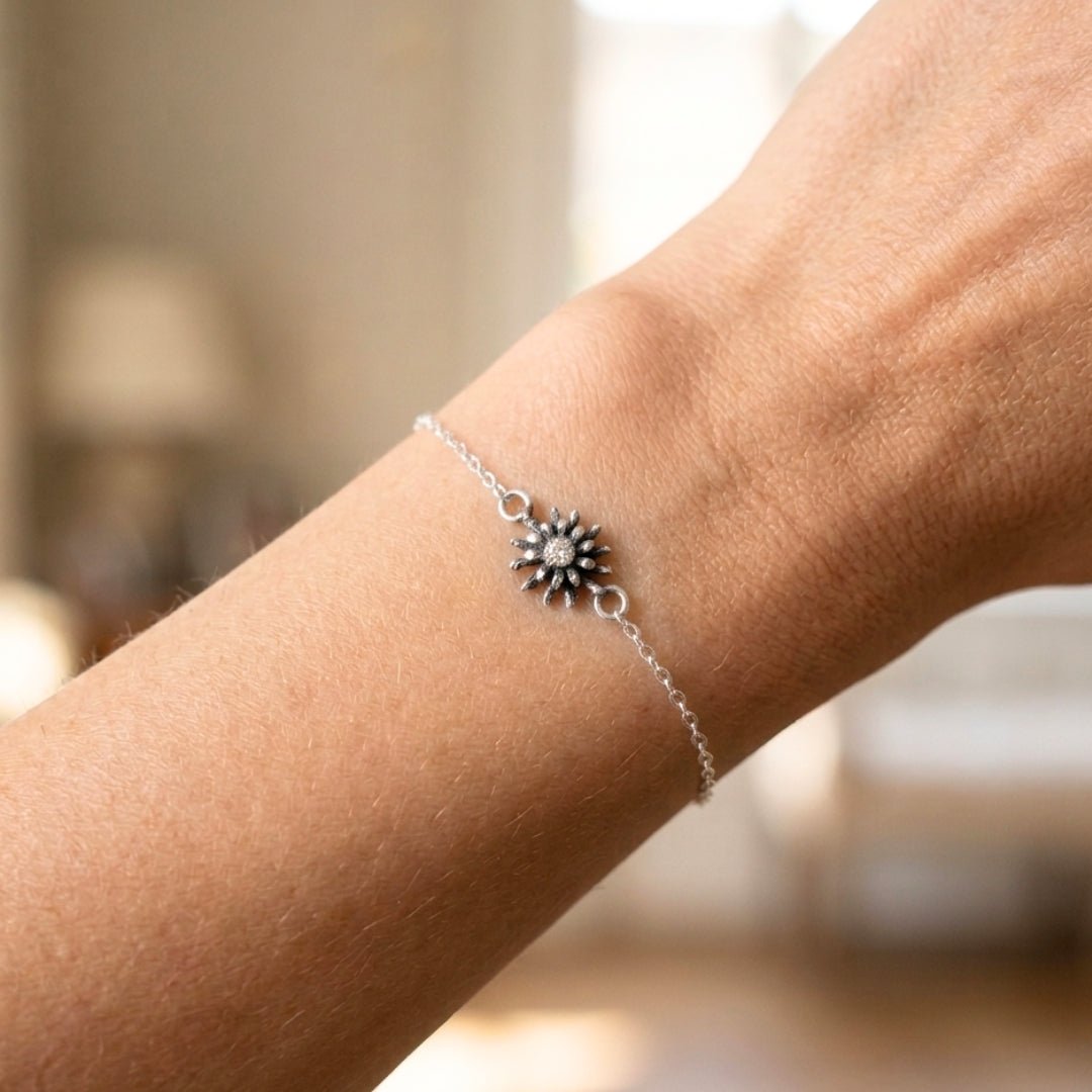 Pulsera Eguzkilore - Plata de Ley 925 - Mystical Tienda