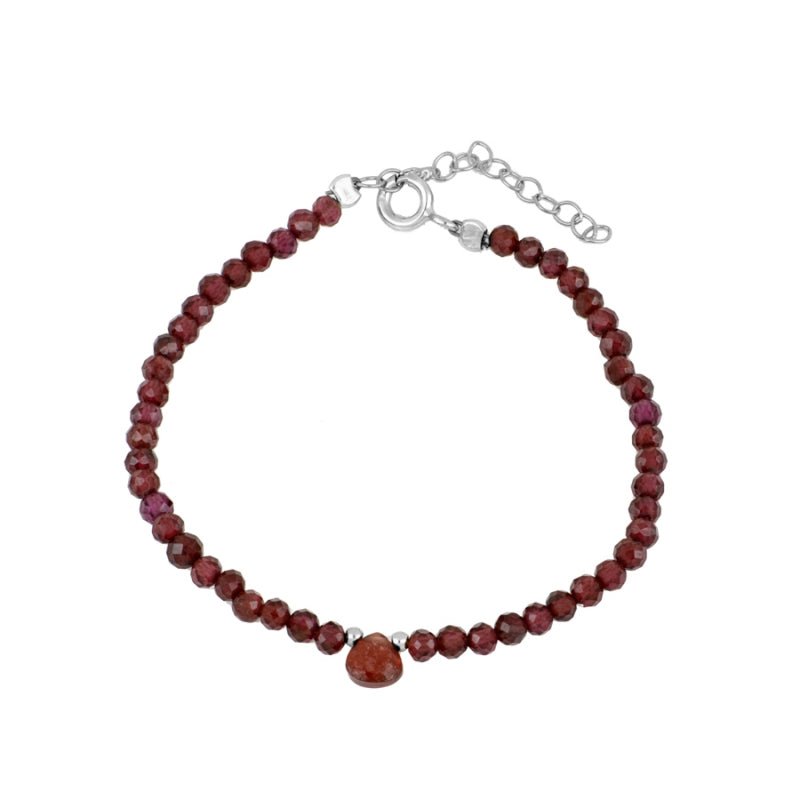 Pulsera 'Elizabeth' - Granate - Mystical Tienda