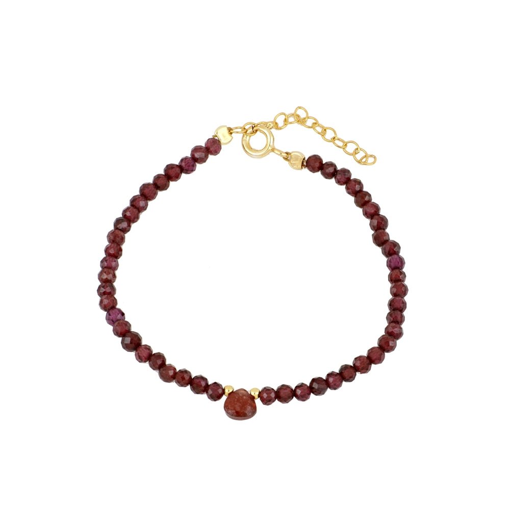 Pulsera 'Elizabeth' - Granate - Mystical Tienda