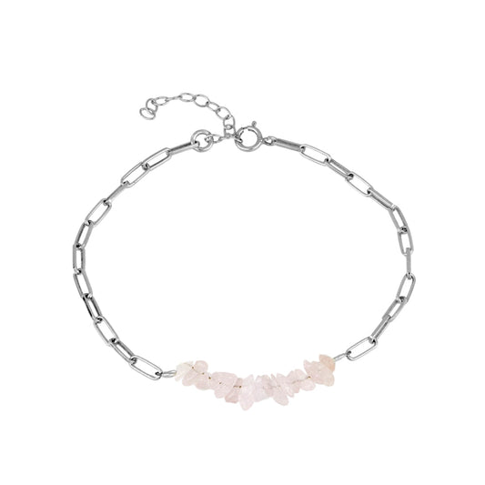 Pulsera 'Eloise' de Cuarzo Rosa - Mystical Tienda