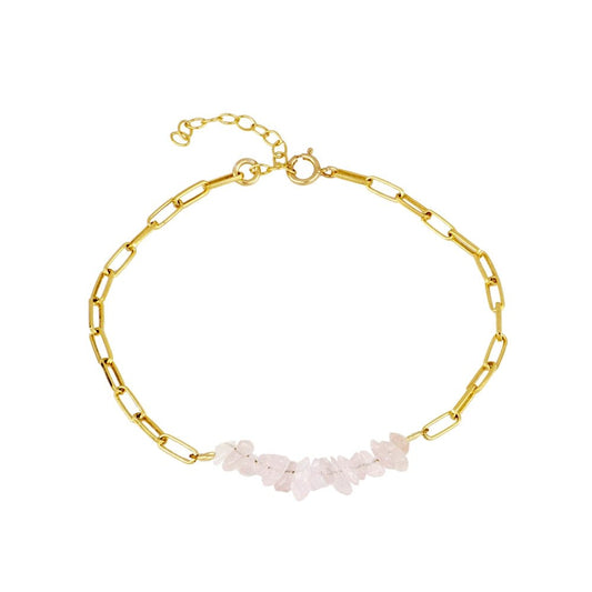 Pulsera 'Eloise' de Cuarzo Rosa - Mystical Tienda