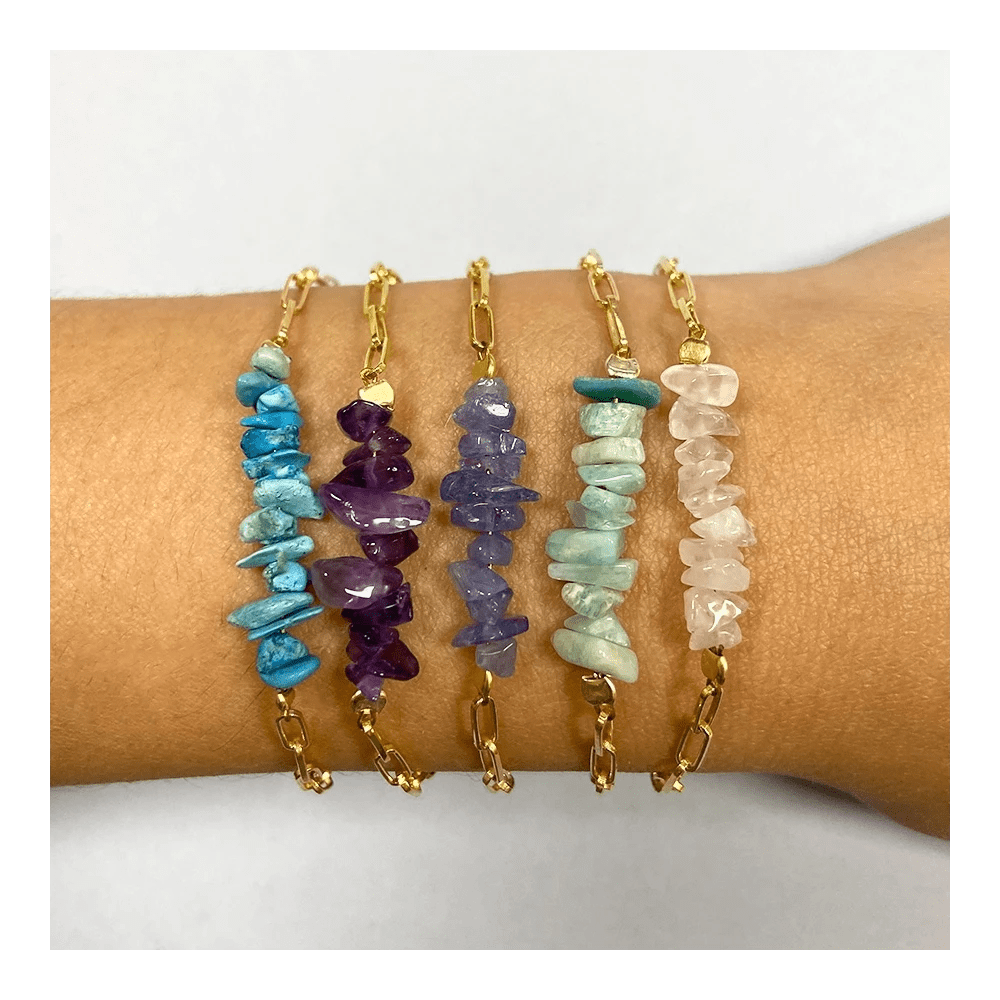 Pulsera 'Eloise' de Cuarzo Rosa - Mystical Tienda