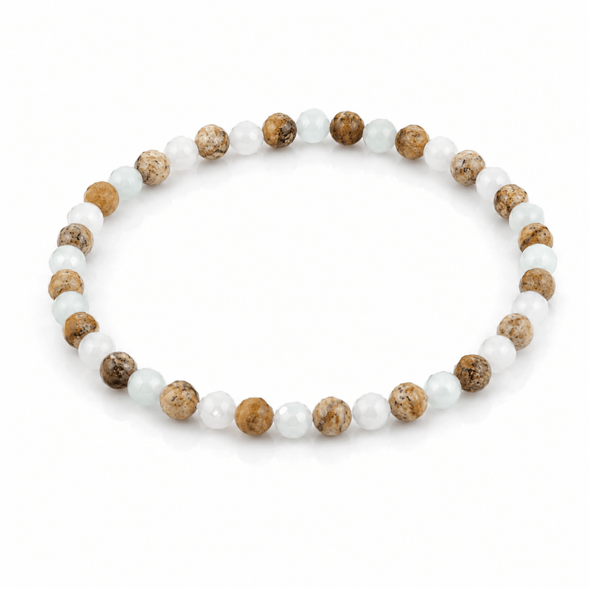 Pulsera “Equilibrio Emocional" - Amazonita y Jaspe madera - Mystical Tienda