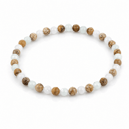 Pulsera “Equilibrio Emocional" - Amazonita y Jaspe madera - Mystical Tienda