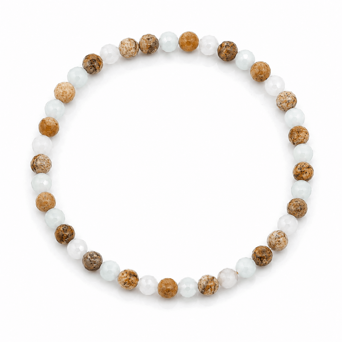 Pulsera “Equilibrio Emocional" - Amazonita y Jaspe madera - Mystical Tienda