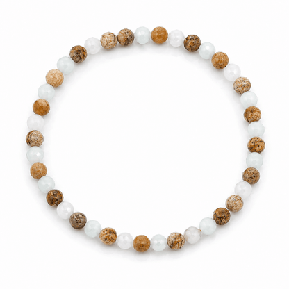 Pulsera “Equilibrio Emocional" - Amazonita y Jaspe madera - Mystical Tienda