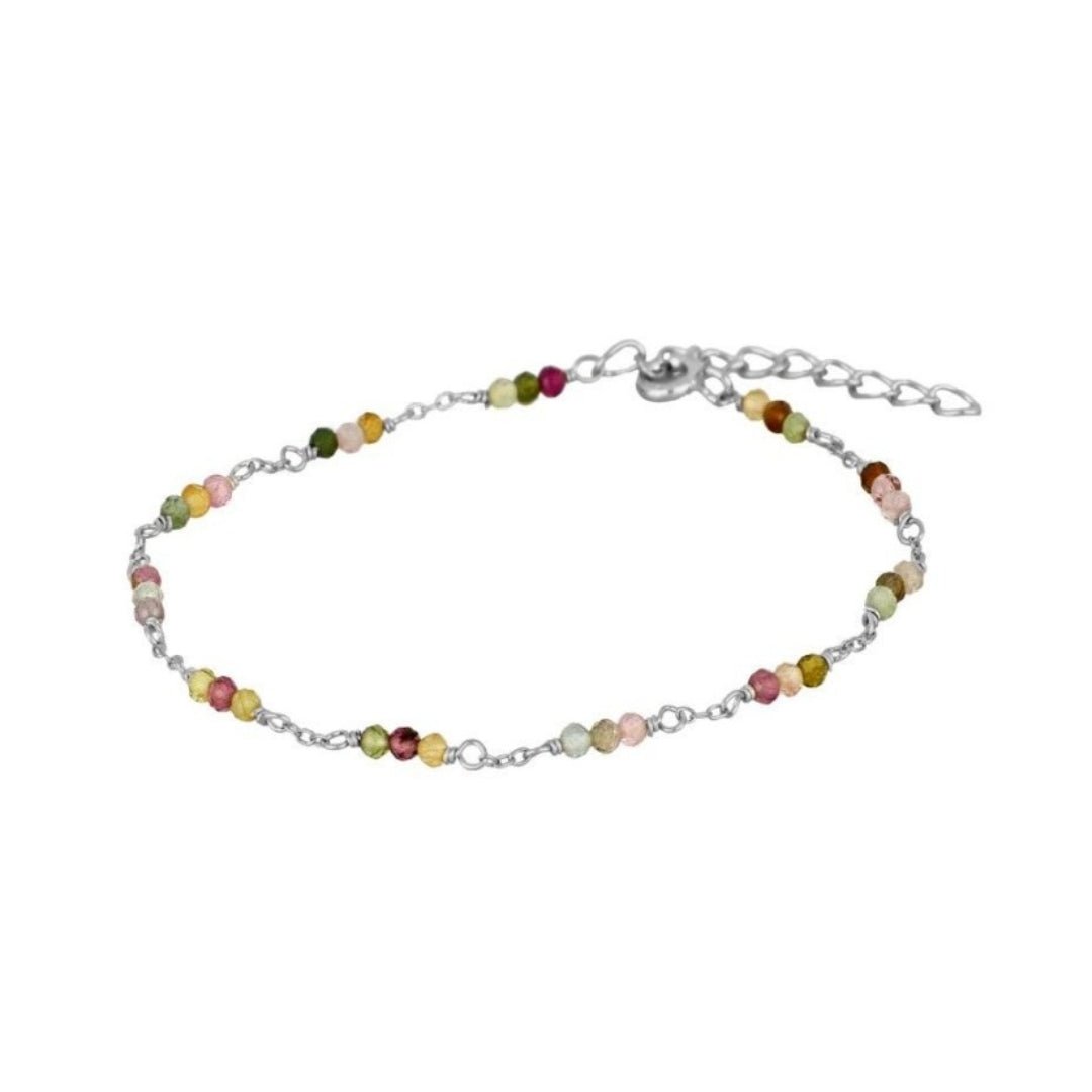 Pulsera 'Juniper' - Turmalina Multicolor - Mystical Tienda