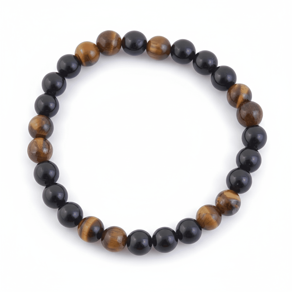 Pulsera “Limpieza Energética” - Ojo de Tigre & Turmalina - Mystical Tienda