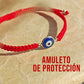 Pulsera Macramé Rojo con Ojo Turco S925 - Mystical Tienda