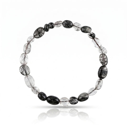 Pulsera Rodados de Cuarzo Turmalinado - Mystical Tienda