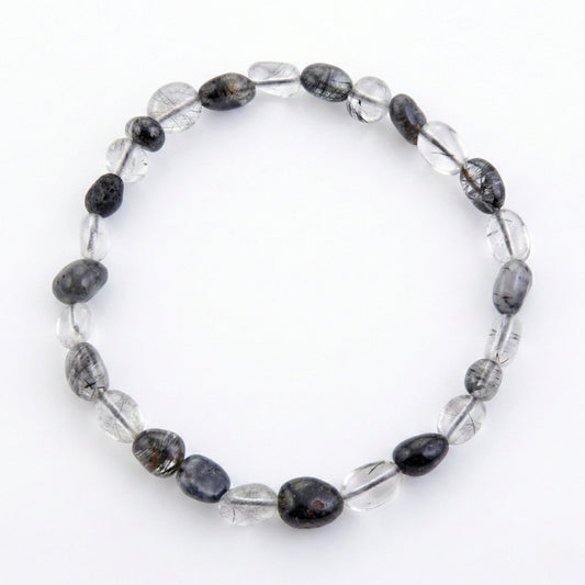 Pulsera Rodados de Cuarzo Turmalinado - Mystical Tienda