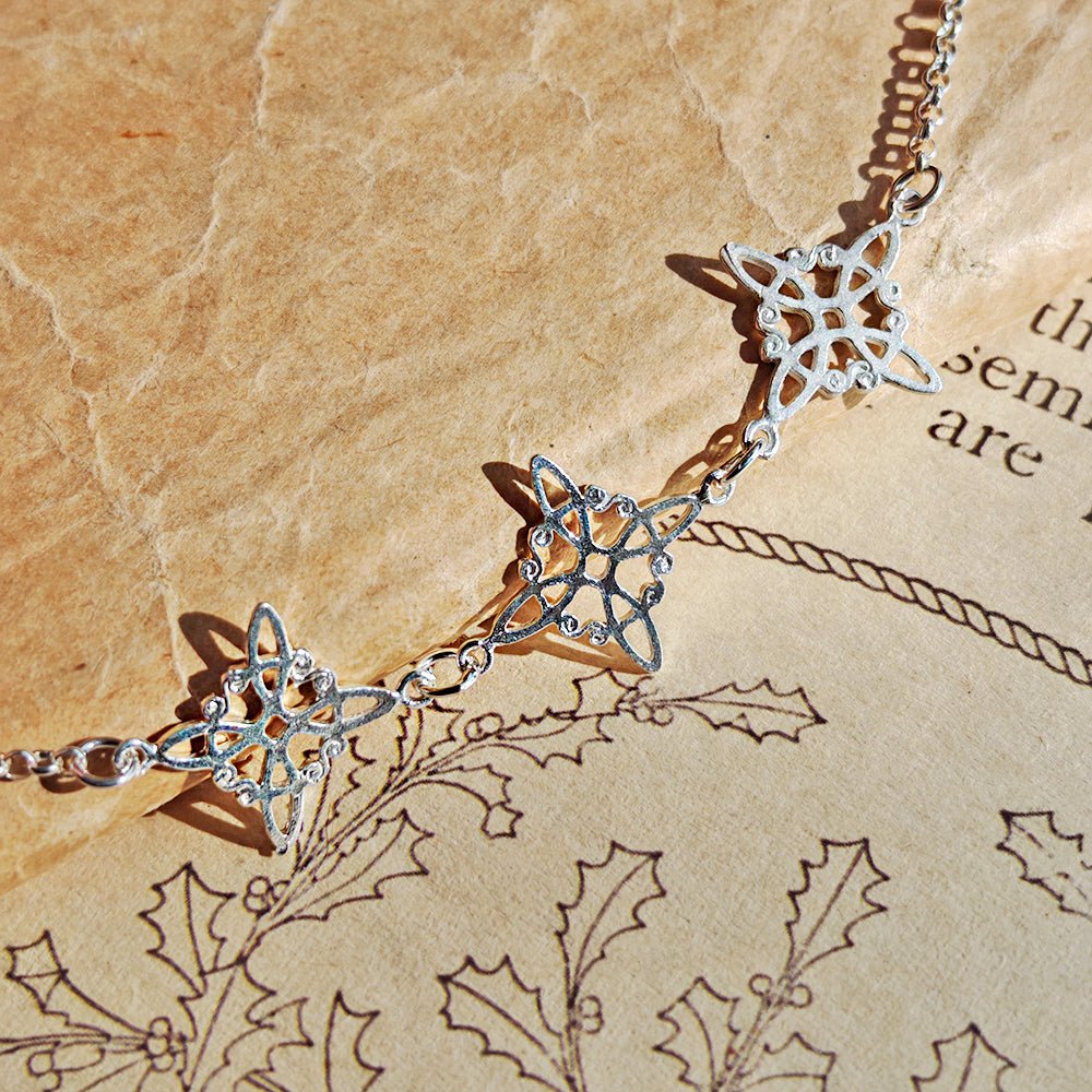Pulsera Triple Nudo de Bruja en Plata de Ley 925 - Mystical Tienda