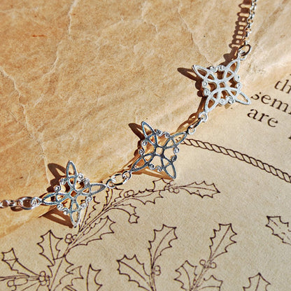 Pulsera Triple Nudo de Bruja en Plata de Ley 925 - Mystical Tienda