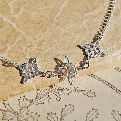 Pulsera Triple Nudo de Bruja en Plata de Ley 925 - Mystical Tienda