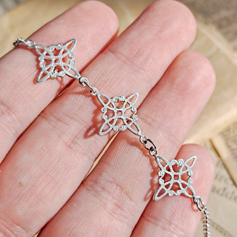 Pulsera Triple Nudo de Bruja en Plata de Ley 925 - Mystical Tienda