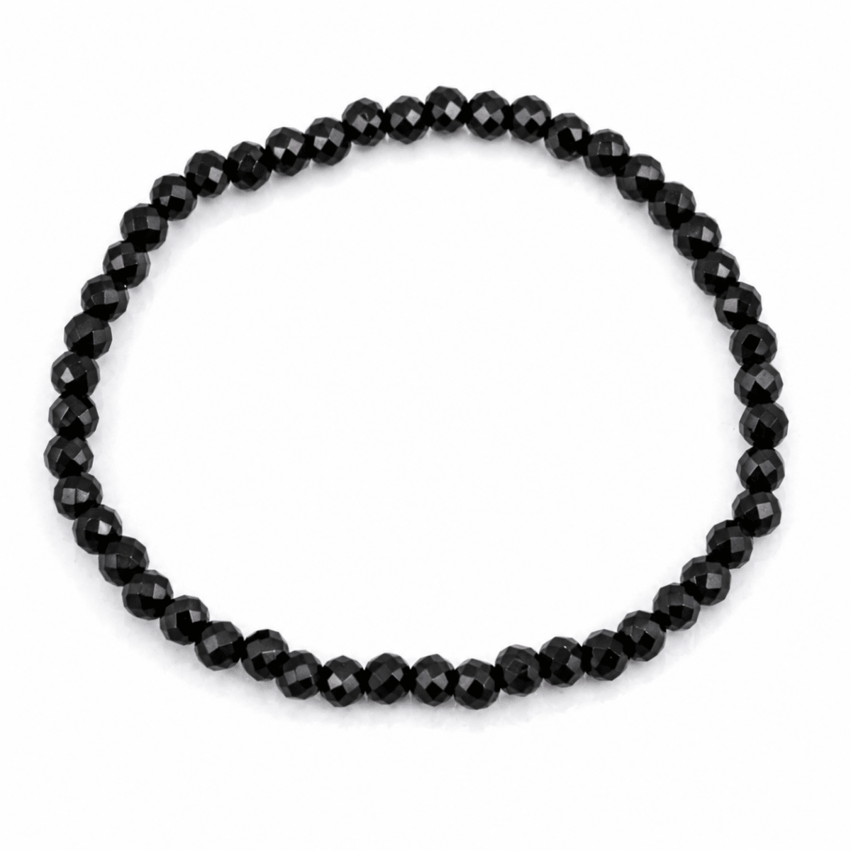 Pulsera Turmalina Negra Facetada - Mystical Tienda