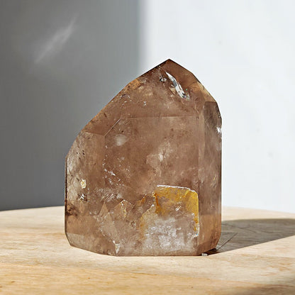 Punta de Cuarzo Ahumado 02 - Maestro Canalizador y Arcoiris - Mystical Tienda