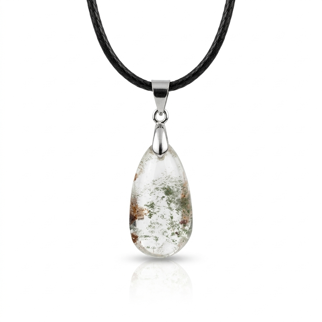 Colgante de Cuarzo Chamánico - Baño de Plata