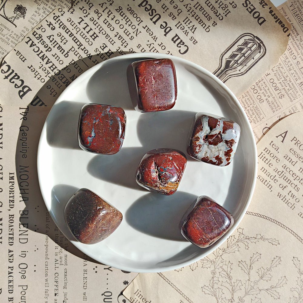 Rodado Grande de Jaspe Sardo - Edición Imperfecta - Mystical Tienda