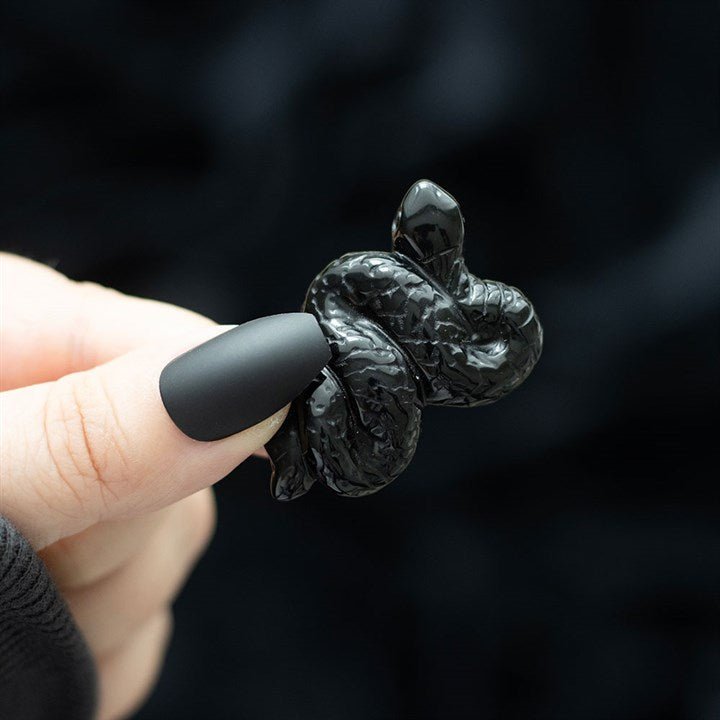 Serpiente de Obsidiana Negra - Mystical Tienda