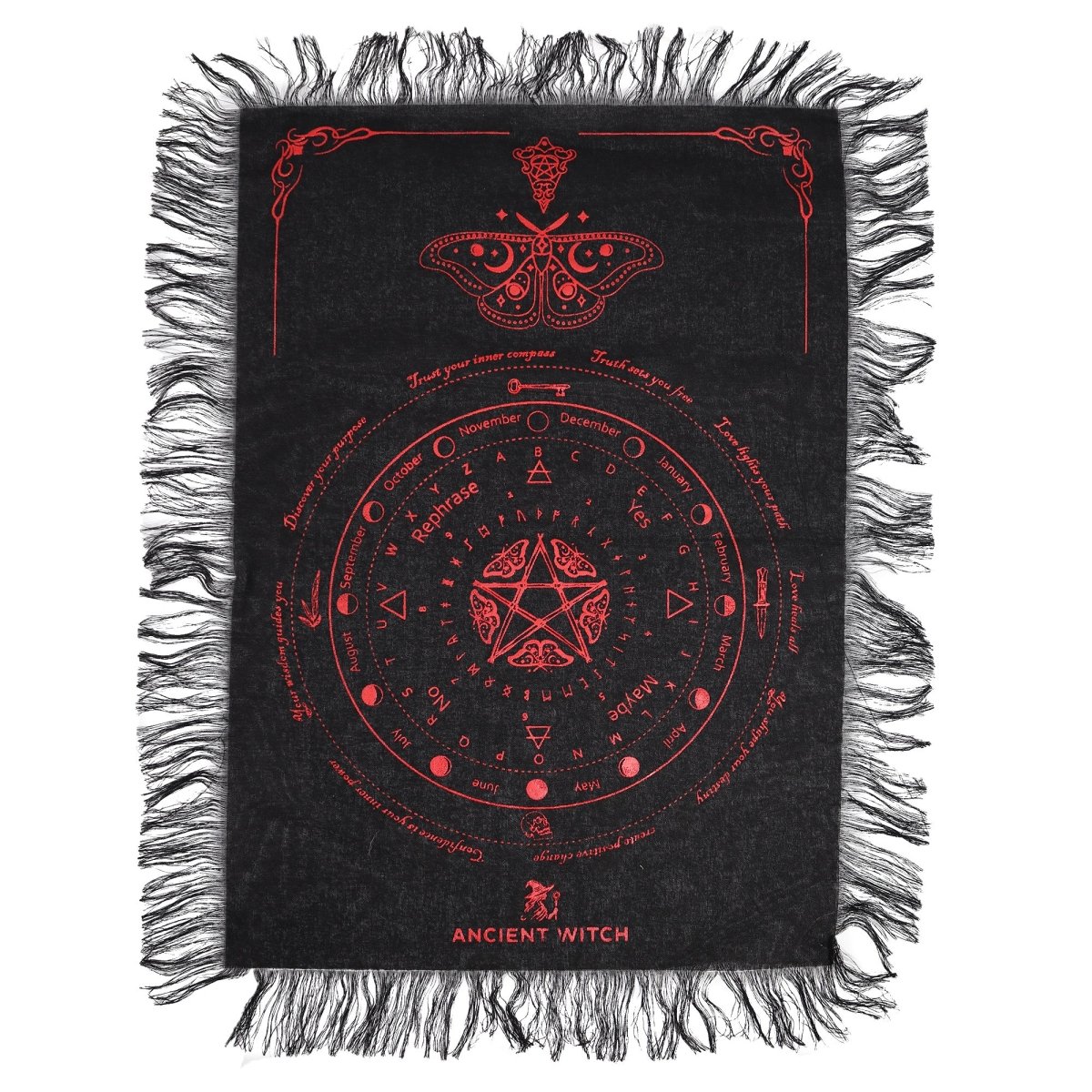 Tapete de Adivinación para Péndulo “Ancient Witch” - Mystical Tienda