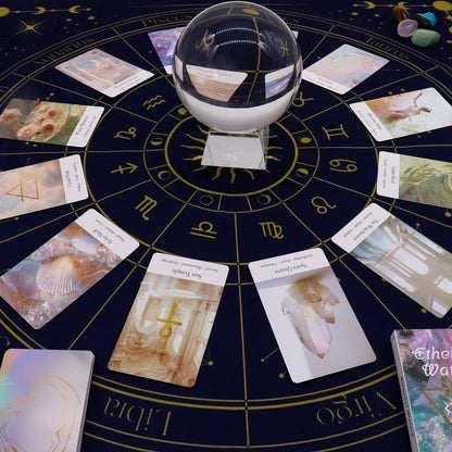 Tapete para lectura del Tarot - Zodiaco - Mystical Tienda