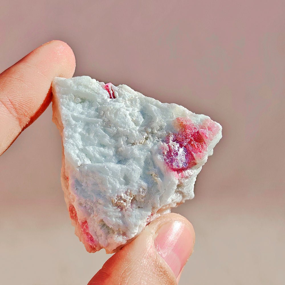 Turmalina Rosa en Bruto - Mystical Tienda