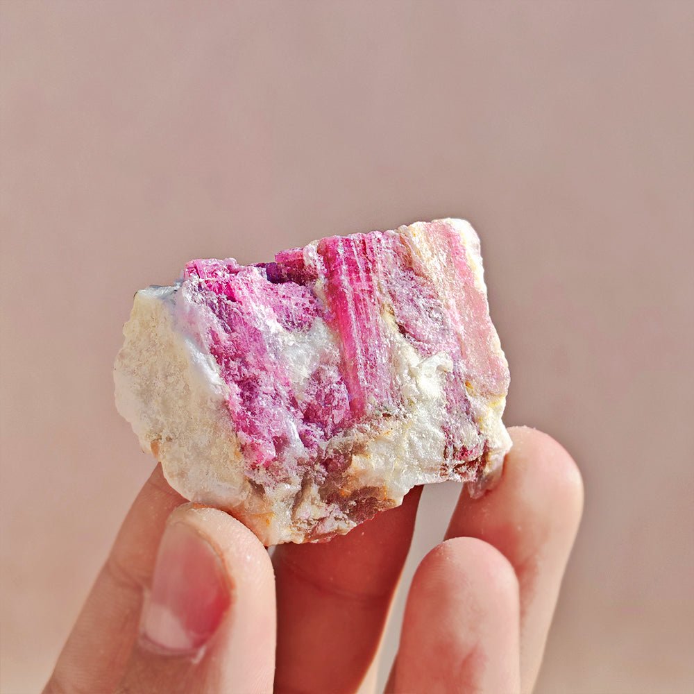 Turmalina Rosa en Bruto - Mystical Tienda