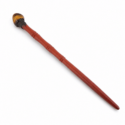 Varita mágica de madera 19 cm - Ojo de Tigre - Mystical Tienda