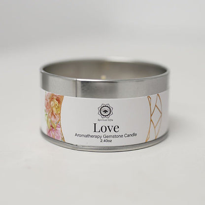 Vela 'Green Tree' - Amor & Cuarzo Rosa - Mystical Tienda