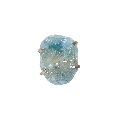 Anillo Drusa de Aqua Aura Azul - Mystical Tienda