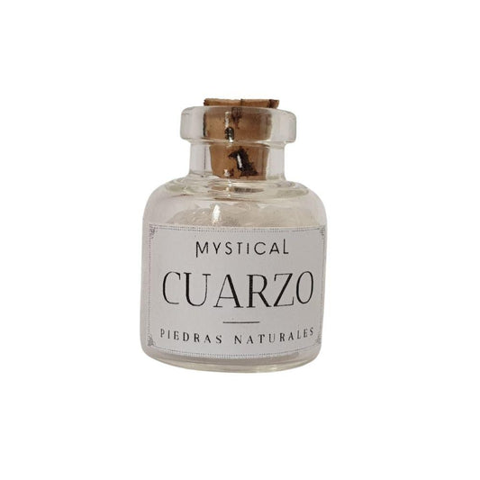 Botella de chips de Cuarzo Blanco - Mystical Tienda