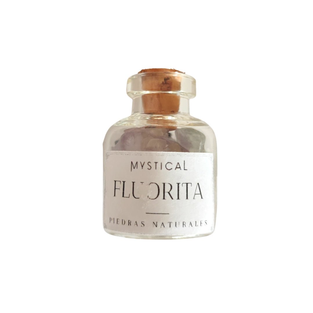 Botella de chips de Fluorita - Mystical Tienda
