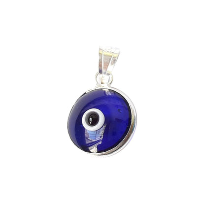 Colgante del Ojo Turco Azul Oscuro en Plata de Ley 925 - Mystical Tienda