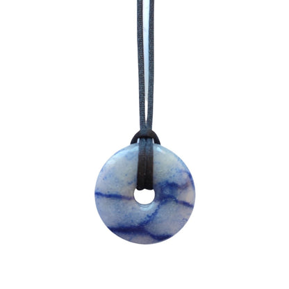 Colgante Donut de Cuarzo Azul - Mystical Tienda