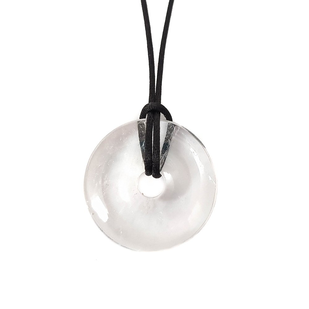 Colgante Donut de Cuarzo Blanco - Mystical Tienda Esotérica y de Minerales